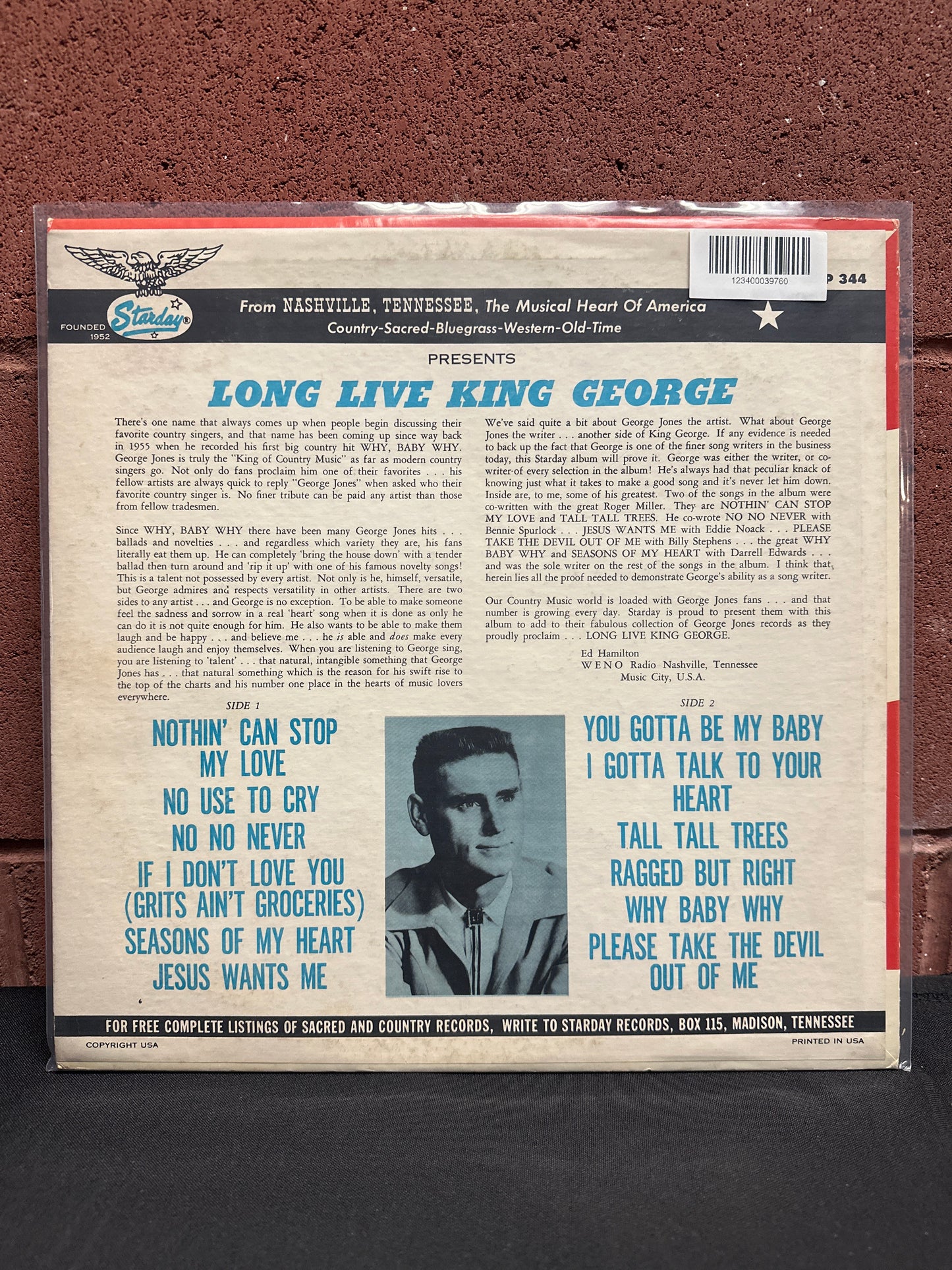 Used Vinyl: George Jones ”Long Live King George” LP