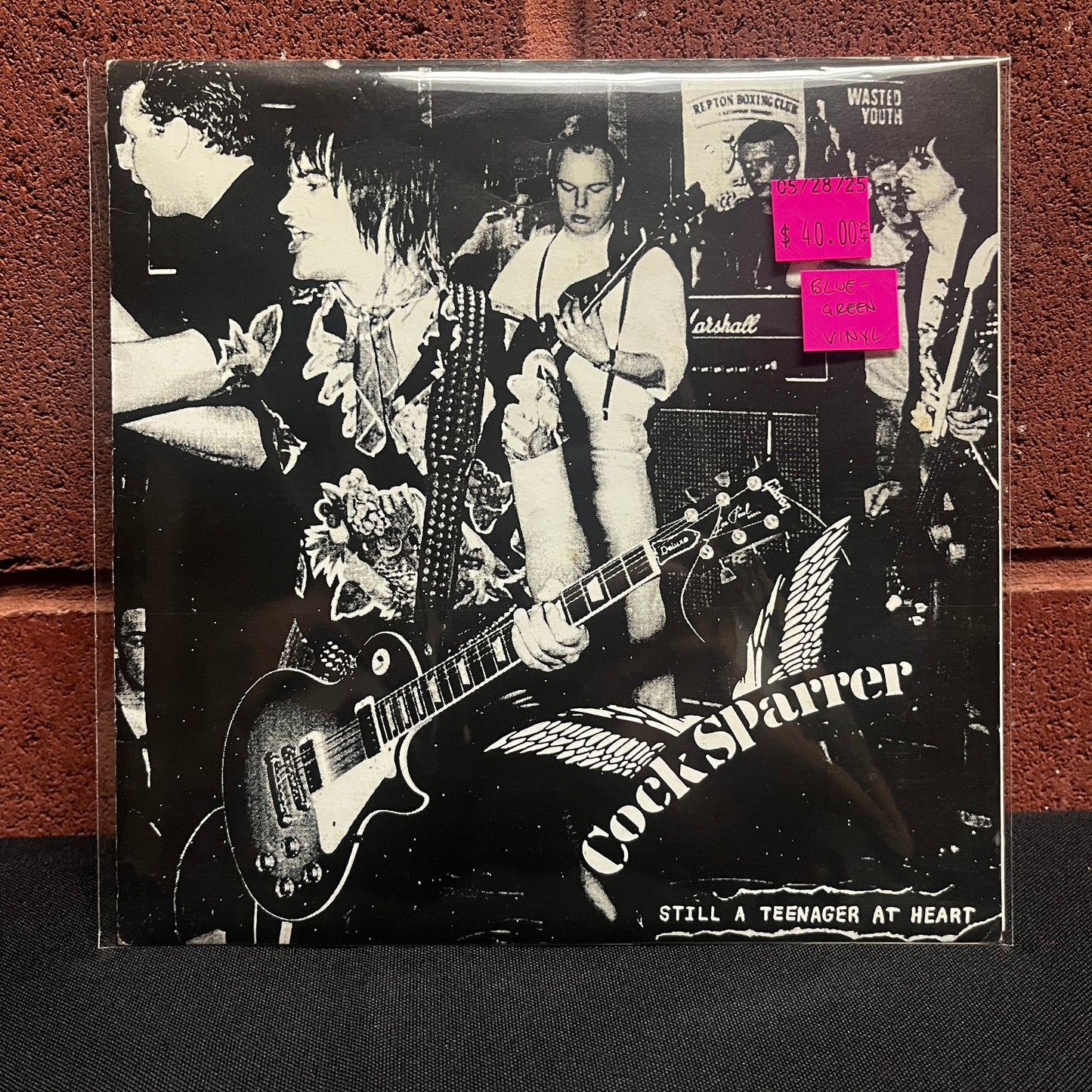 Used Vinyl: Cock Sparrer "Still A Teenager At Heart" 7" (Blue/Green Color Vinyl)
