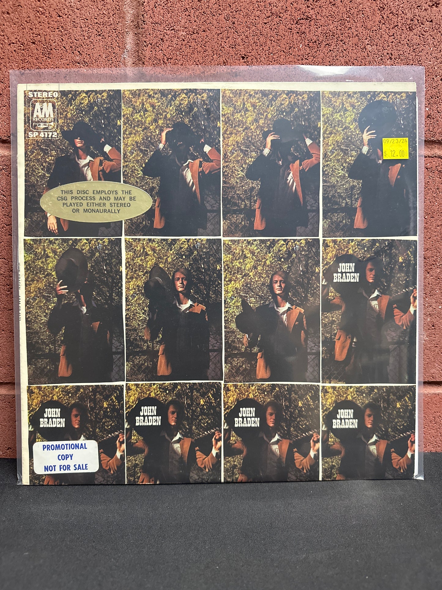 Used Vinyl:  John Braden ”John Braden” LP