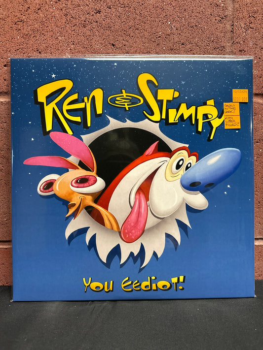 Used Vinyl:  Ren & Stimpy ”You Eediot!” LP (Glow in the Dark Kitty Litter Fill Vinyl)