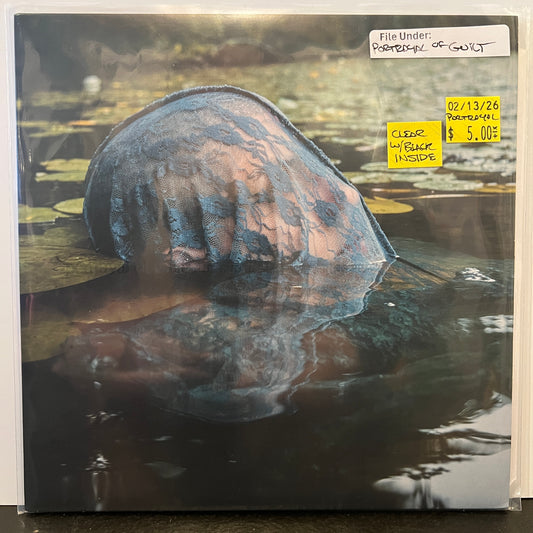 Used Vinyl: Portrayal Of Guilt / Slow Fire Pistol "Split" 7" (2020 Press - Clear w/Black Inside Vinyl)