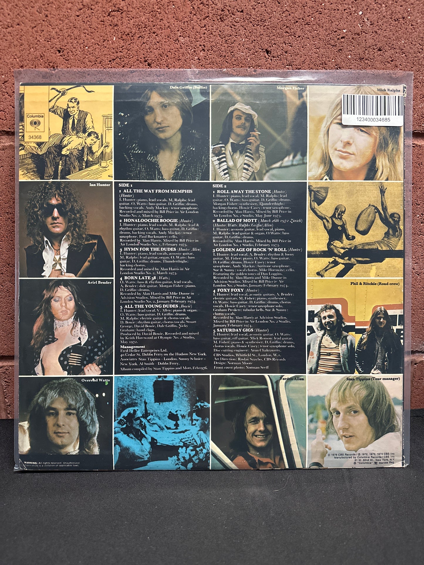 Used Vinyl:  Mott The Hoople ”Greatest Hits” LP