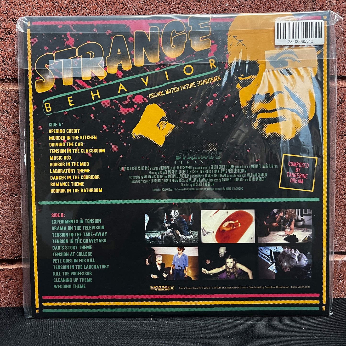 Used Vinyl: Tangerine Dream "Strange Behavior (Original Motion Picture Soundtrack)" LP (2022 Press - Streaked Green Vinyl)