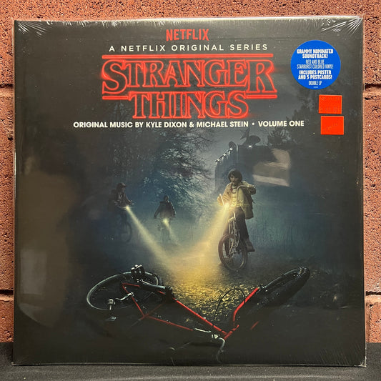 Used Vinyl: Kyle Dixon and Michael Stein "Stranger Things Volume One" 2xLP (Sealed, Red and Blue Starburst colored vinyl)
