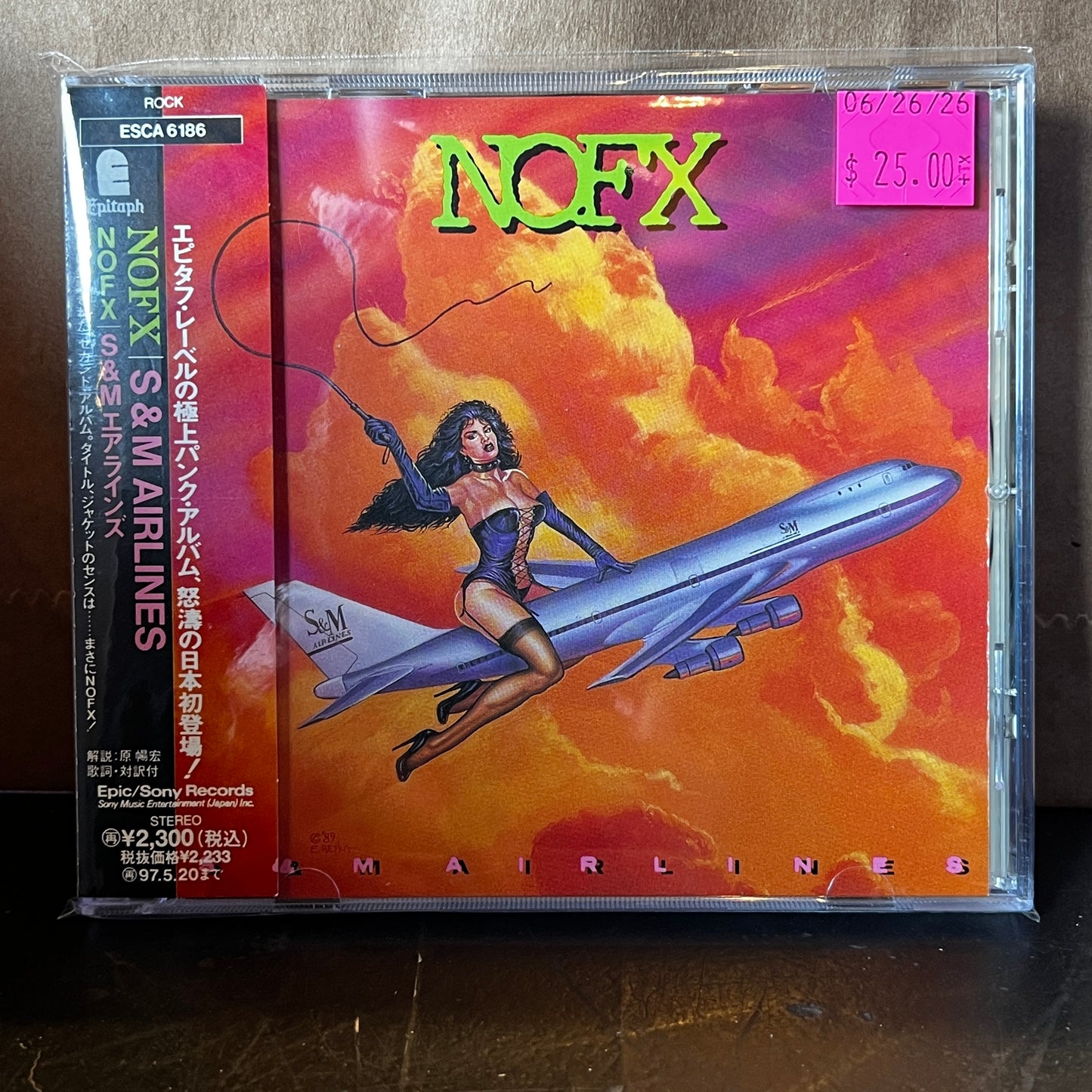 Used CD: NOFX "S & M Airlines" CD (1995 Japanese Press w/ Bonus Track)