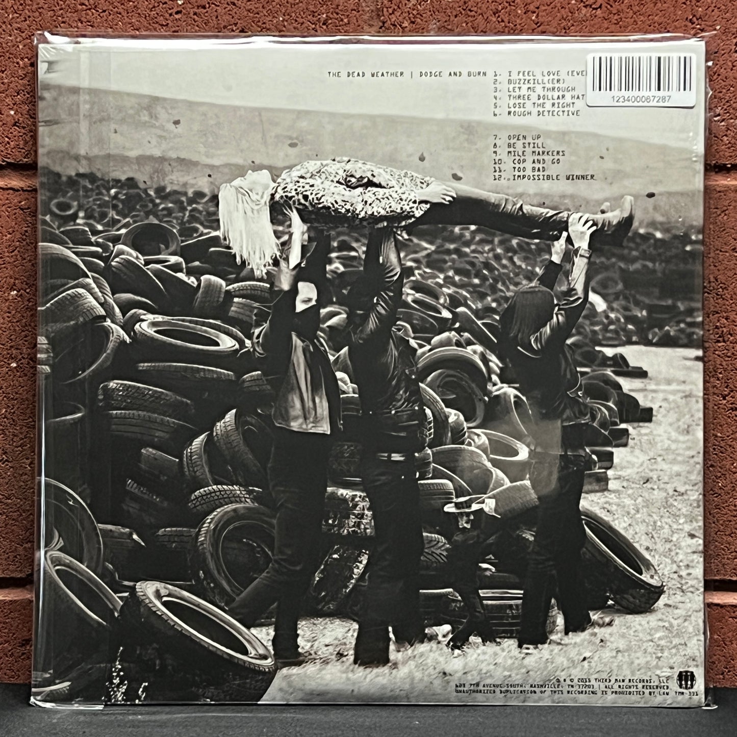 Used Vinyl: The Dead Weather "Dodge And Burn" LP+7" (2015 Press - Yellow & Black Marble Vinyl - Sealed)