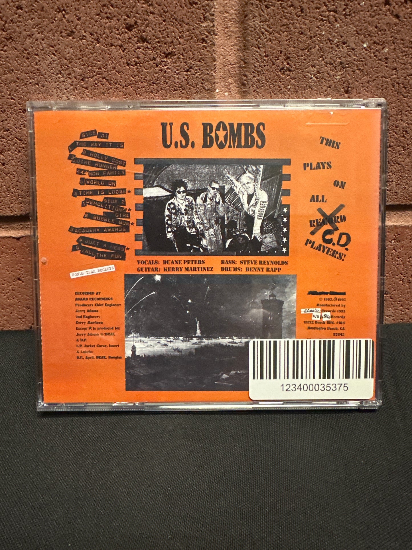 Used CD: U.S. Bombs "Put Strength In The Final Blow" CD