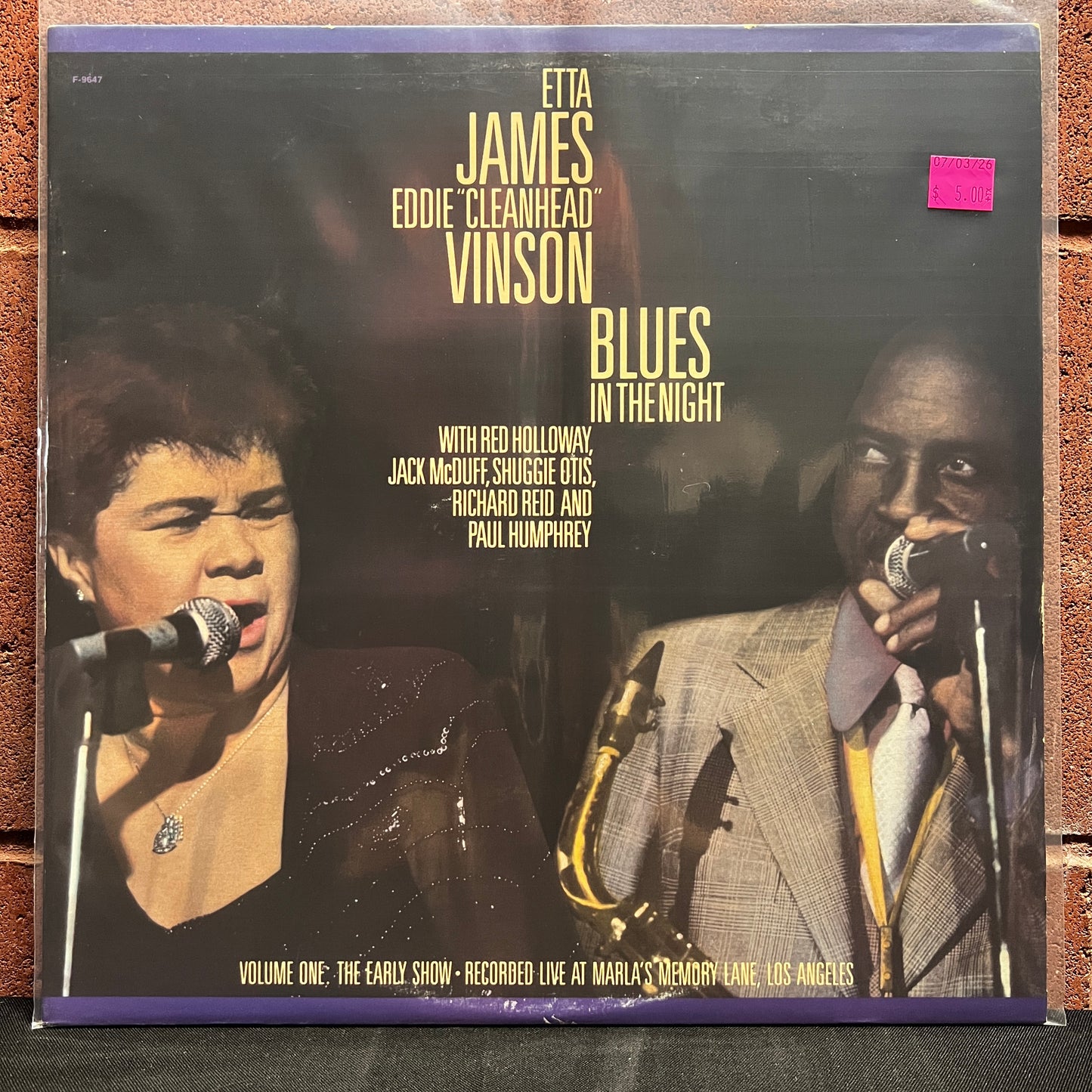 Used Vinyl: Etta James, Eddie Cleanhead Vinson "Blues in the Night" LP
