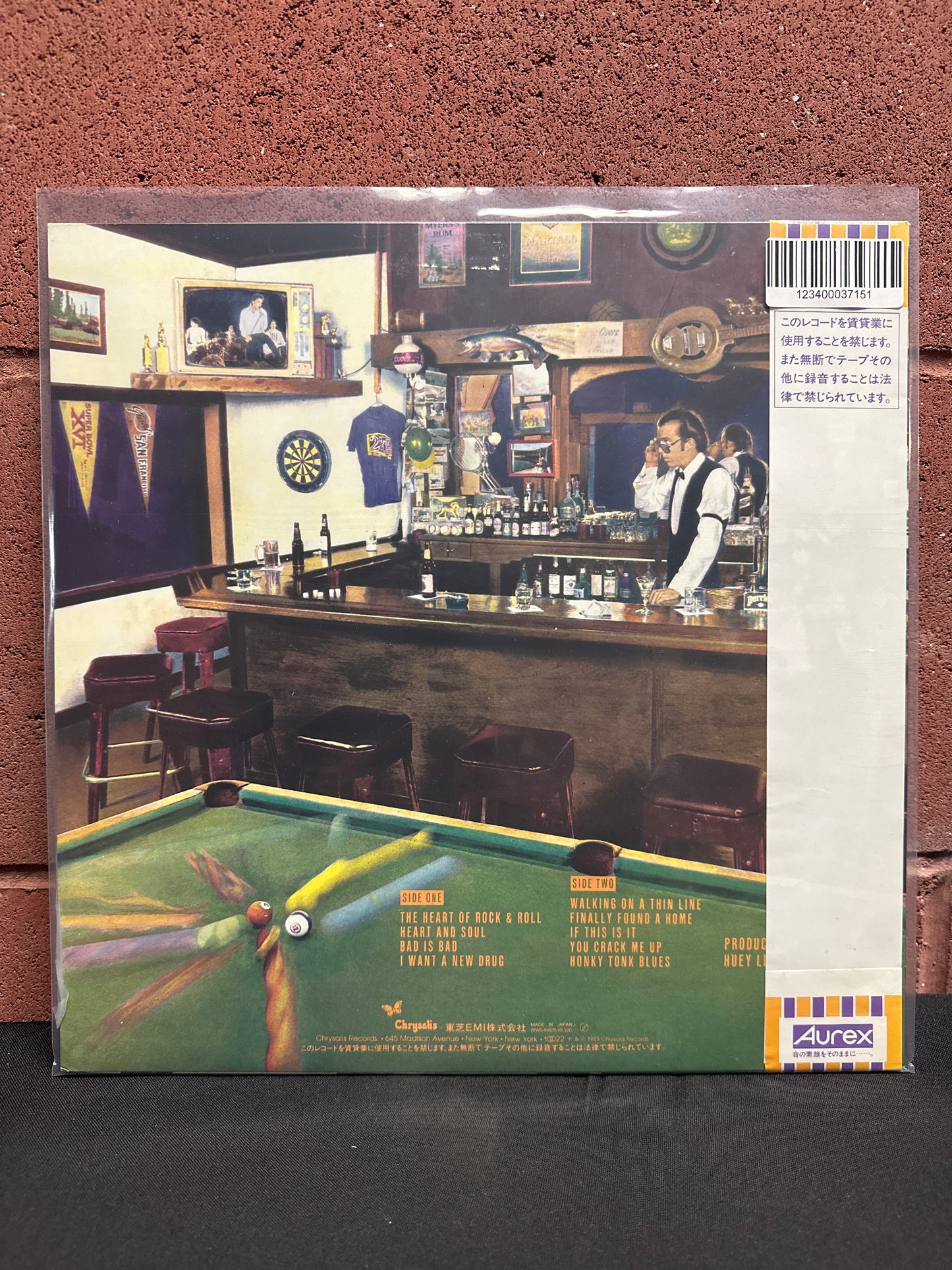 Used Vinyl:  Huey Lewis & The News ”Sports” LP