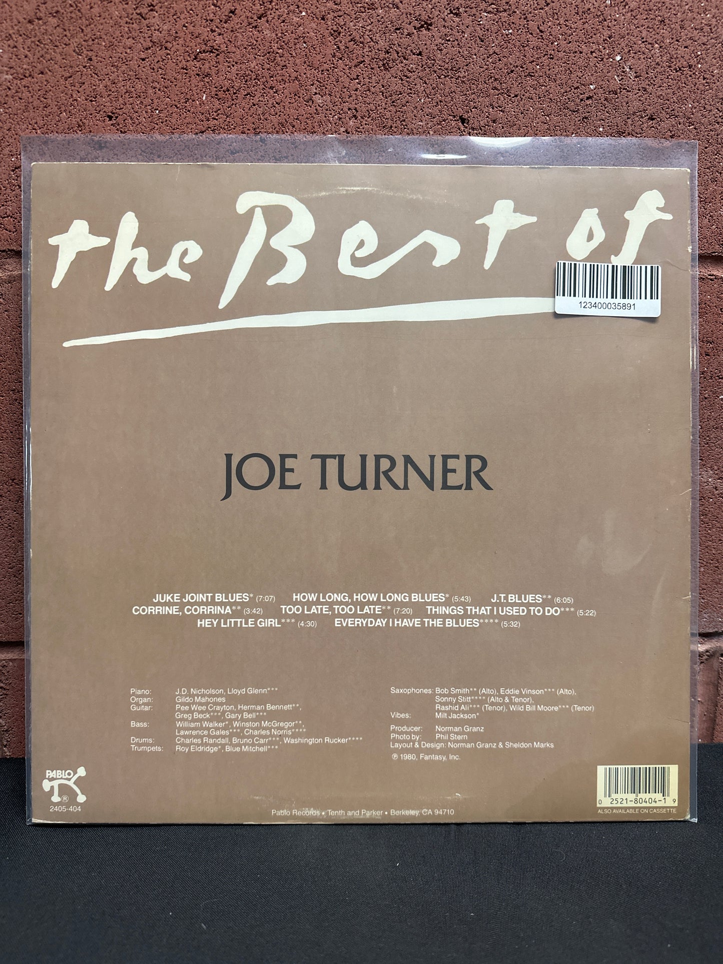 Used Vinyl:  Big Joe Turner ”The Best Of Joe Turner” LP