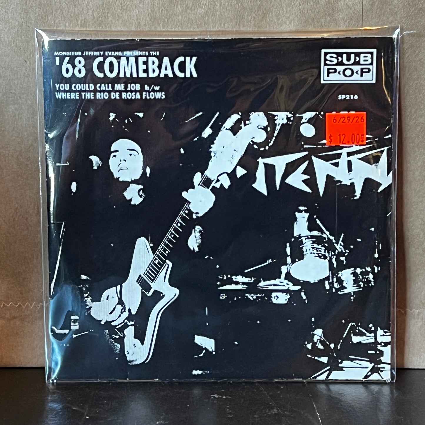 Used Vinyl: '68 Comeback "You Could Call Me Job b/w Where The Rio De Rosa Flows" 7" (1993 Sub Pop Single)