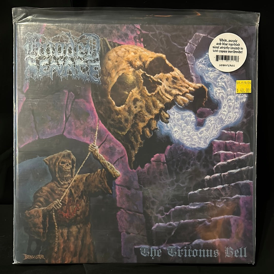 Used Vinyl:  Hooded Menace ”The Tritonus Bell” LP (Purple/White/Blue vinyl)