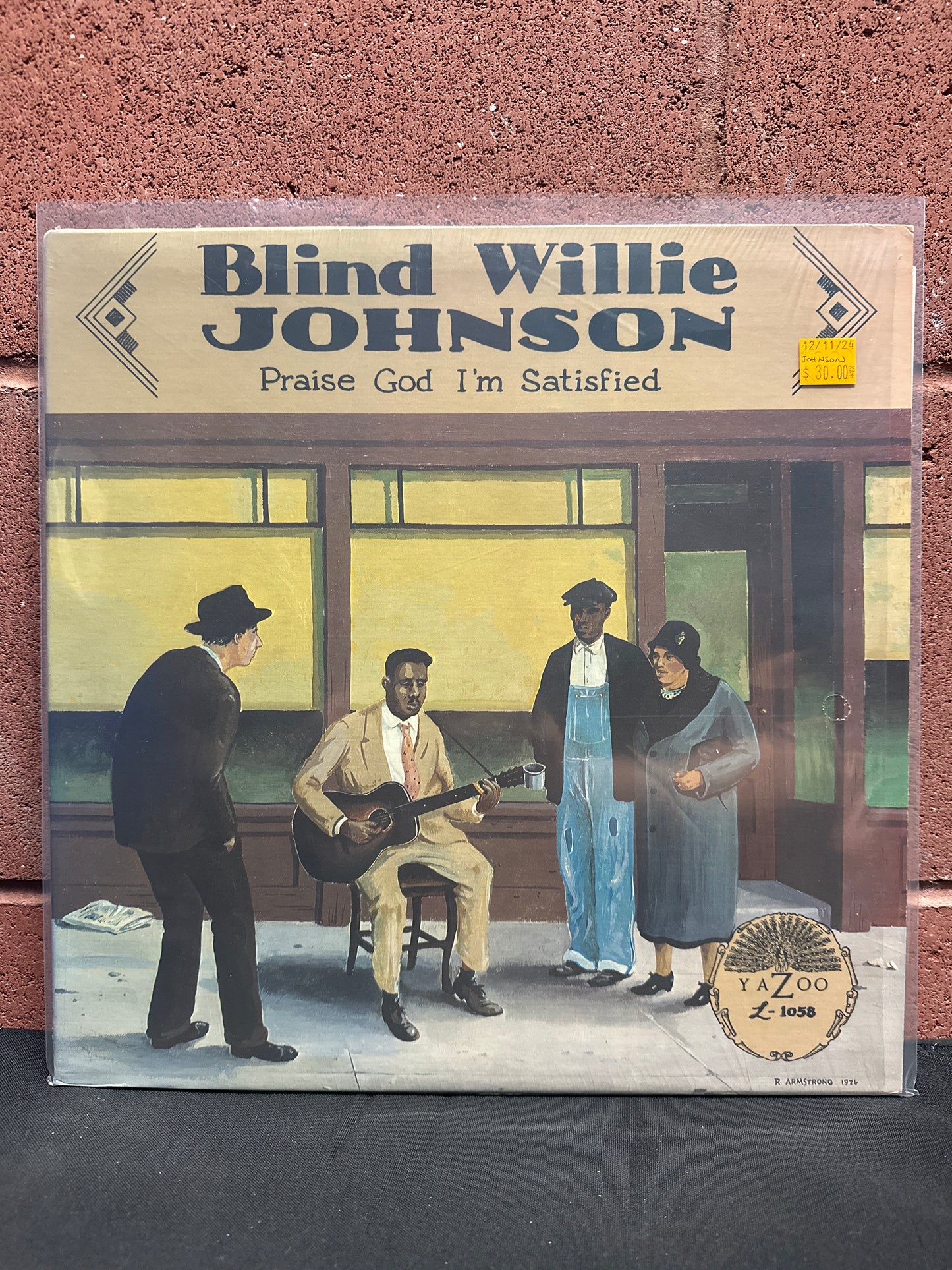 Used Vinyl:  Blind Willie Johnson ”Praise God I'm Satisfied” LP