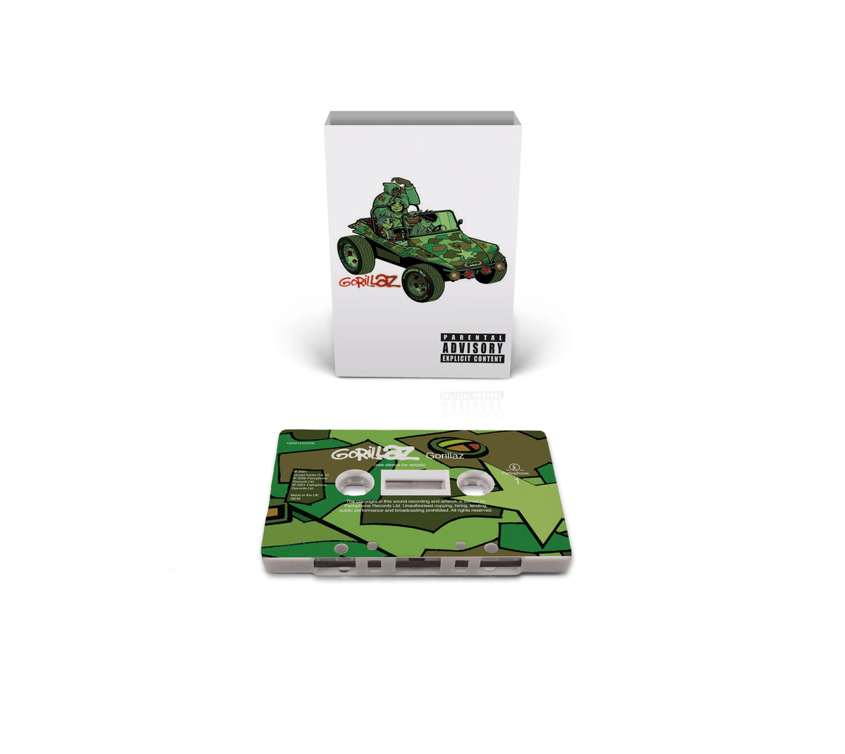 PRE-ORDER: Gorillaz "S/T" Cassette (Brick & Mortar Exclusive Camouflage Print White Body)