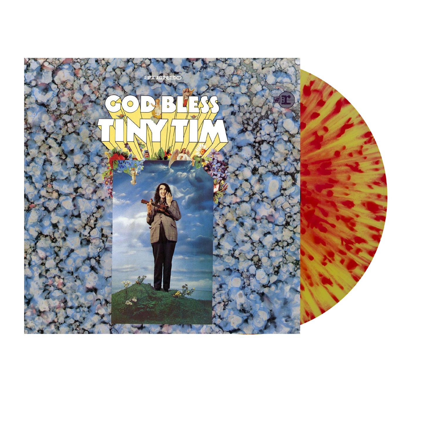 PRE-ORDER: Tiny Tim "God Bless Tiny Tim" LP (Yellow w/ Magenta Tulip Splatter Vinyl)