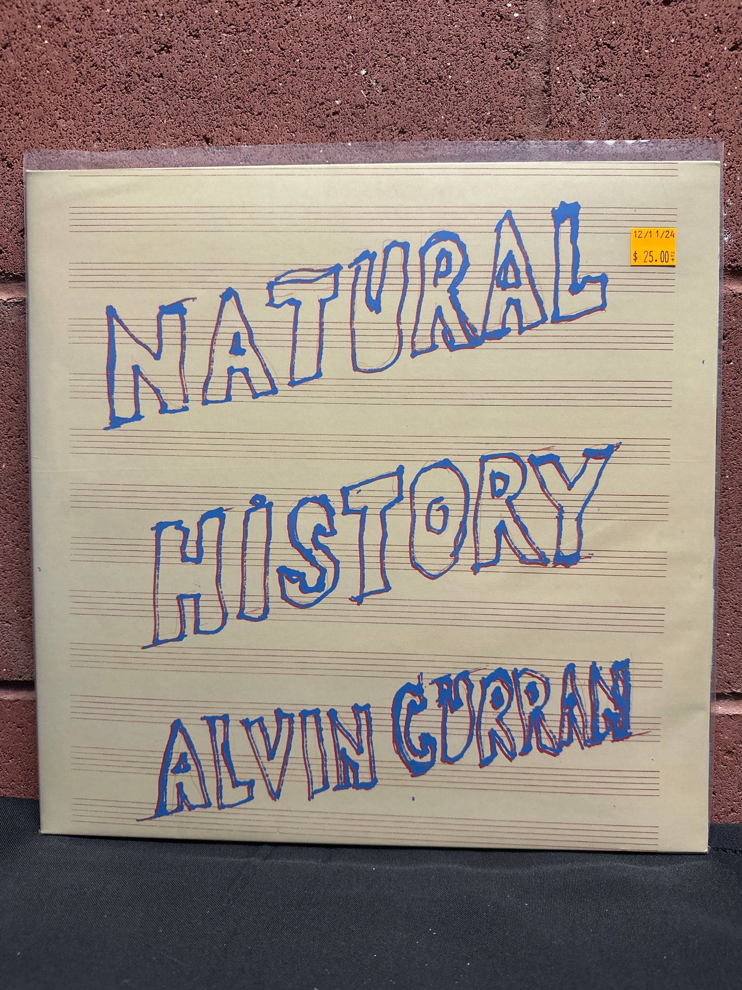 Used Vinyl:  Alvin Curran ”Natural History” LP