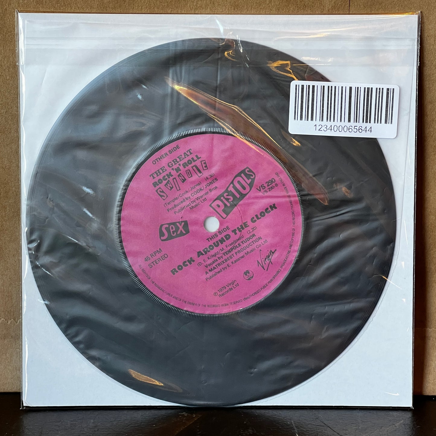 Used Vinyl: Sex Pistols "The Great Rock 'N' Roll Swindle / Rock Around The Clock" 7" (1979 UK "Utopia Cut" Press)
