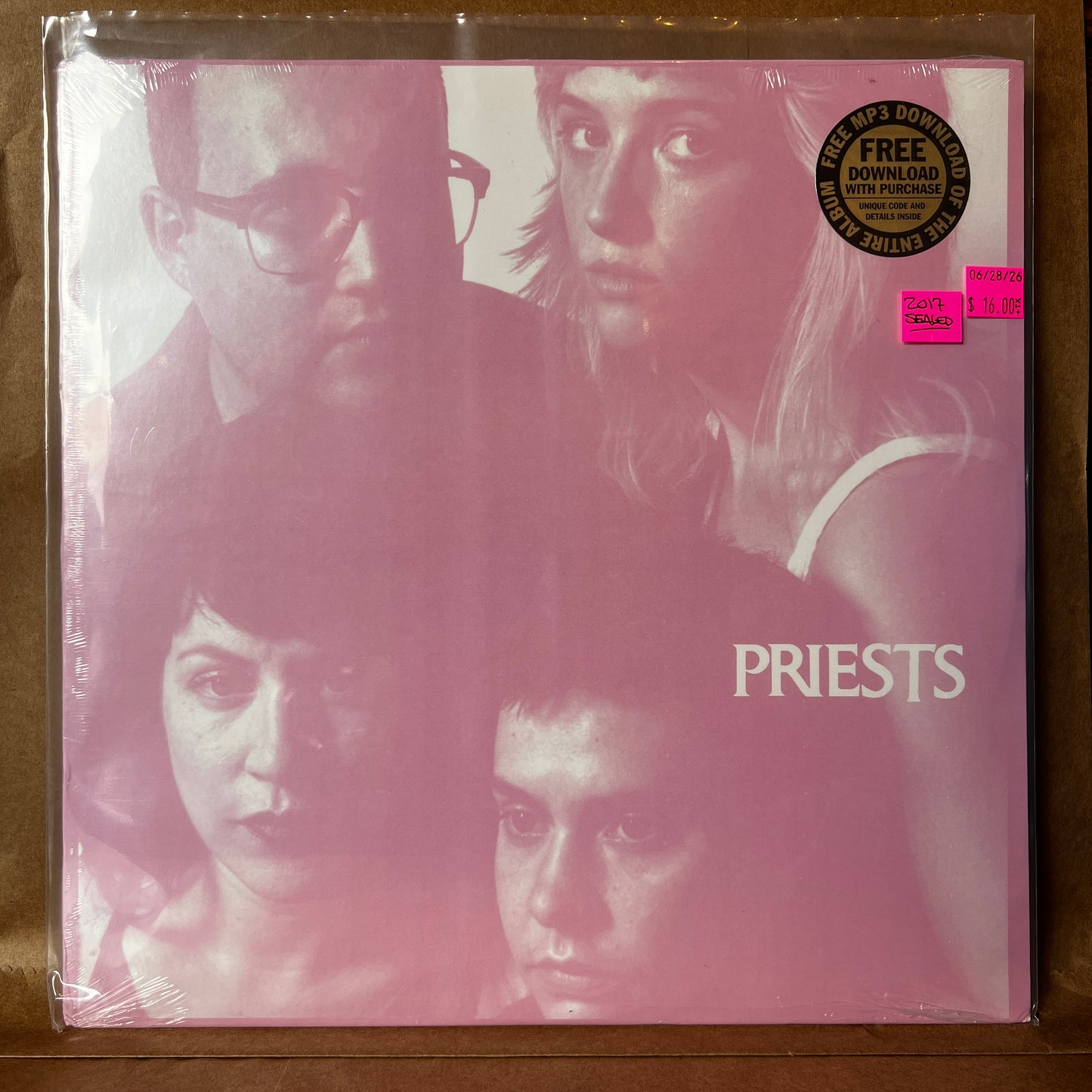 Used Vinyl: Priests "Nothing Feels Natural" LP (2017 Press - Sealed)