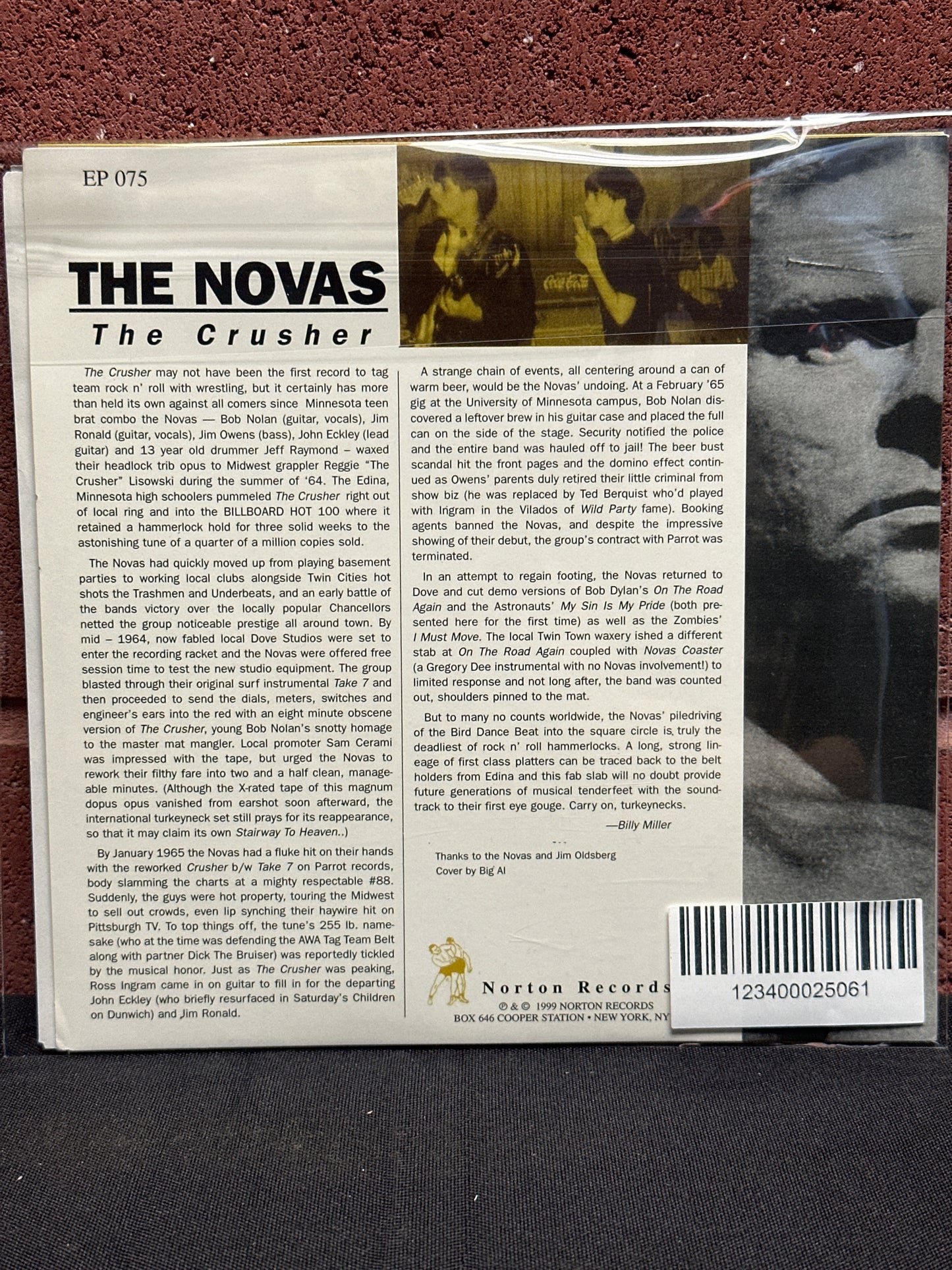 Used Vinyl:  The Novas ”The Crusher” 7"