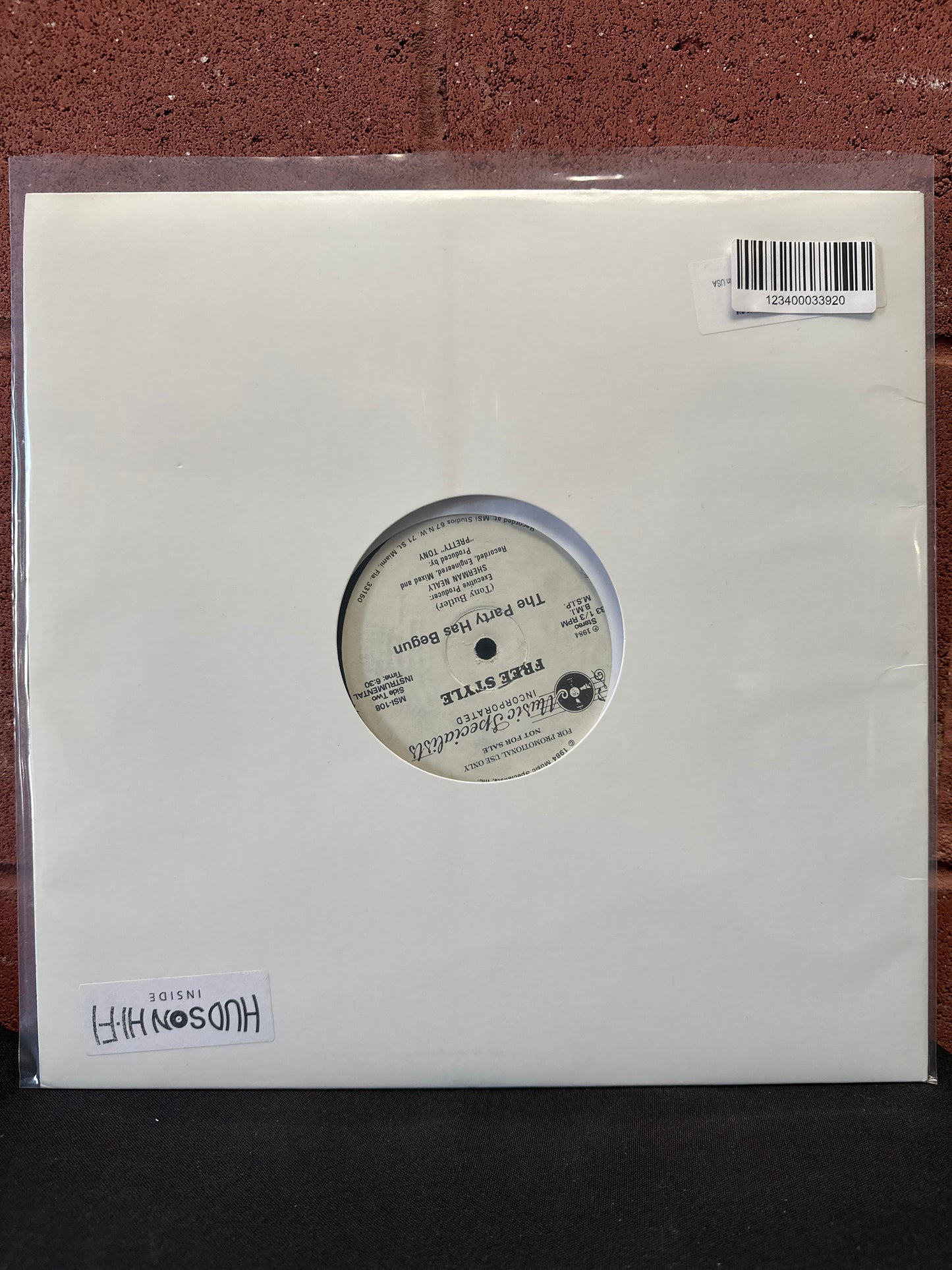 Used Vinyl:  Freestyle ”The Party Has Begun” 12"