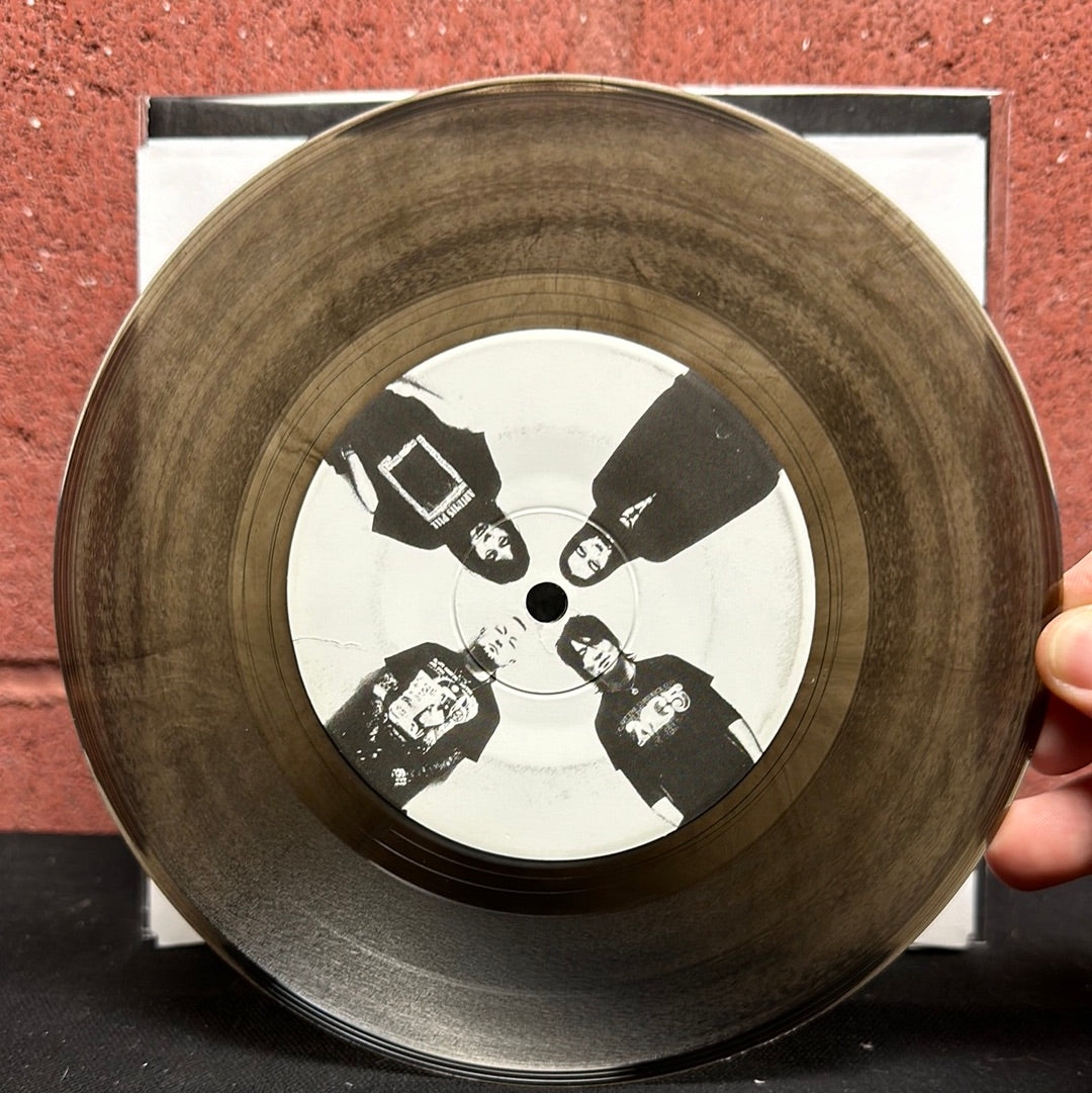 Used Vinyl:  Crow ”眩暈 / 占領下日本” 7" (Clear smoke colored vinyl)