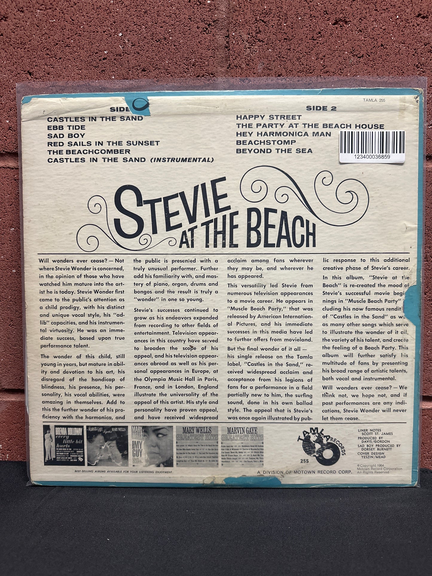 Used Vinyl:  Stevie Wonder ”Stevie At The Beach” LP