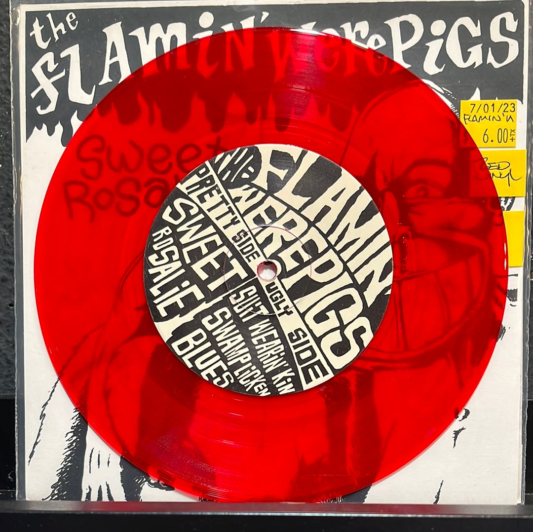 USED VINYL: Flamin' Werepigs "Sweet Rosalie" 7" (Red Vinyl)