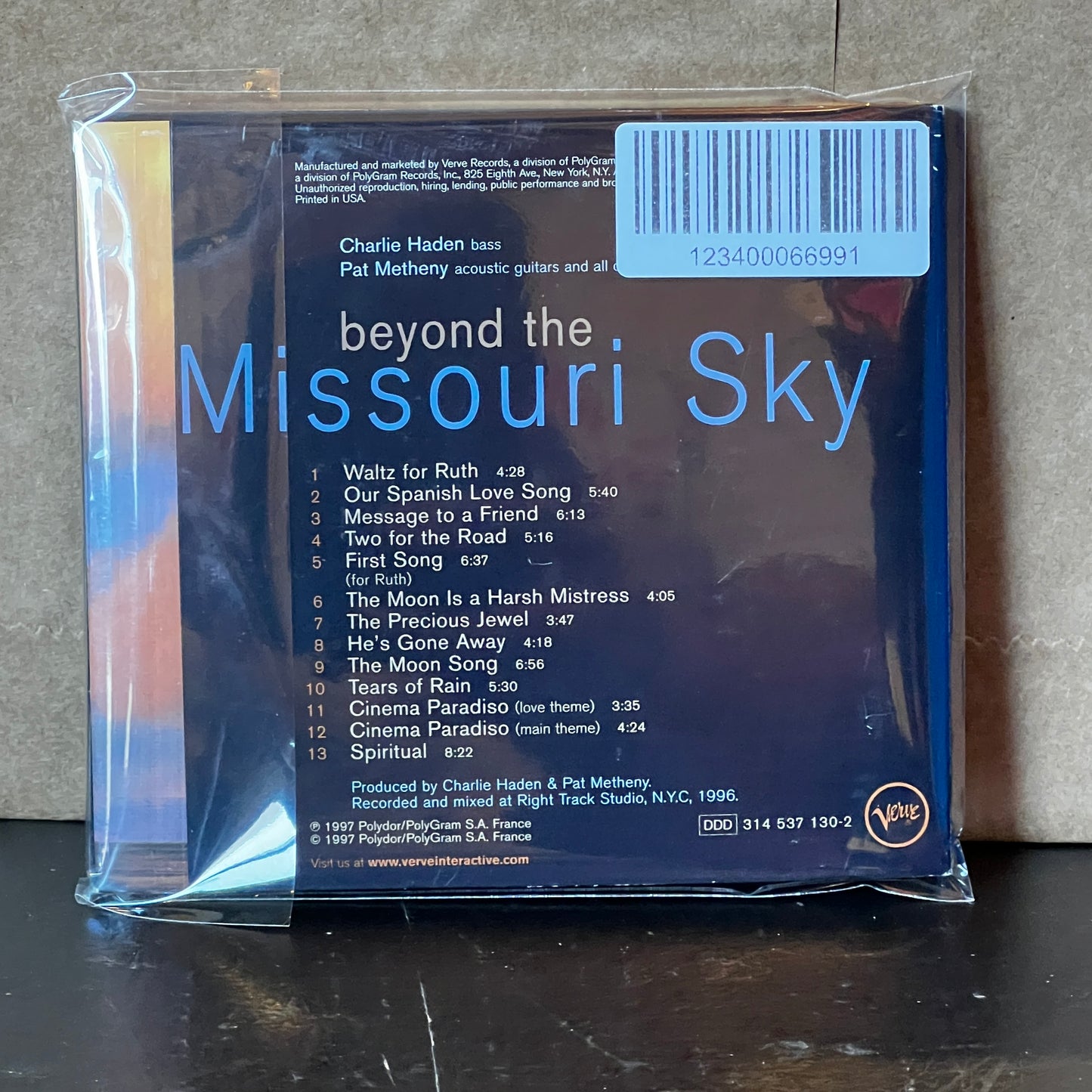 Used CD: Charlie Haden & Pat Metheny ‎"Beyond The Missouri Sky (Short Stories)" CD (1997 Press)