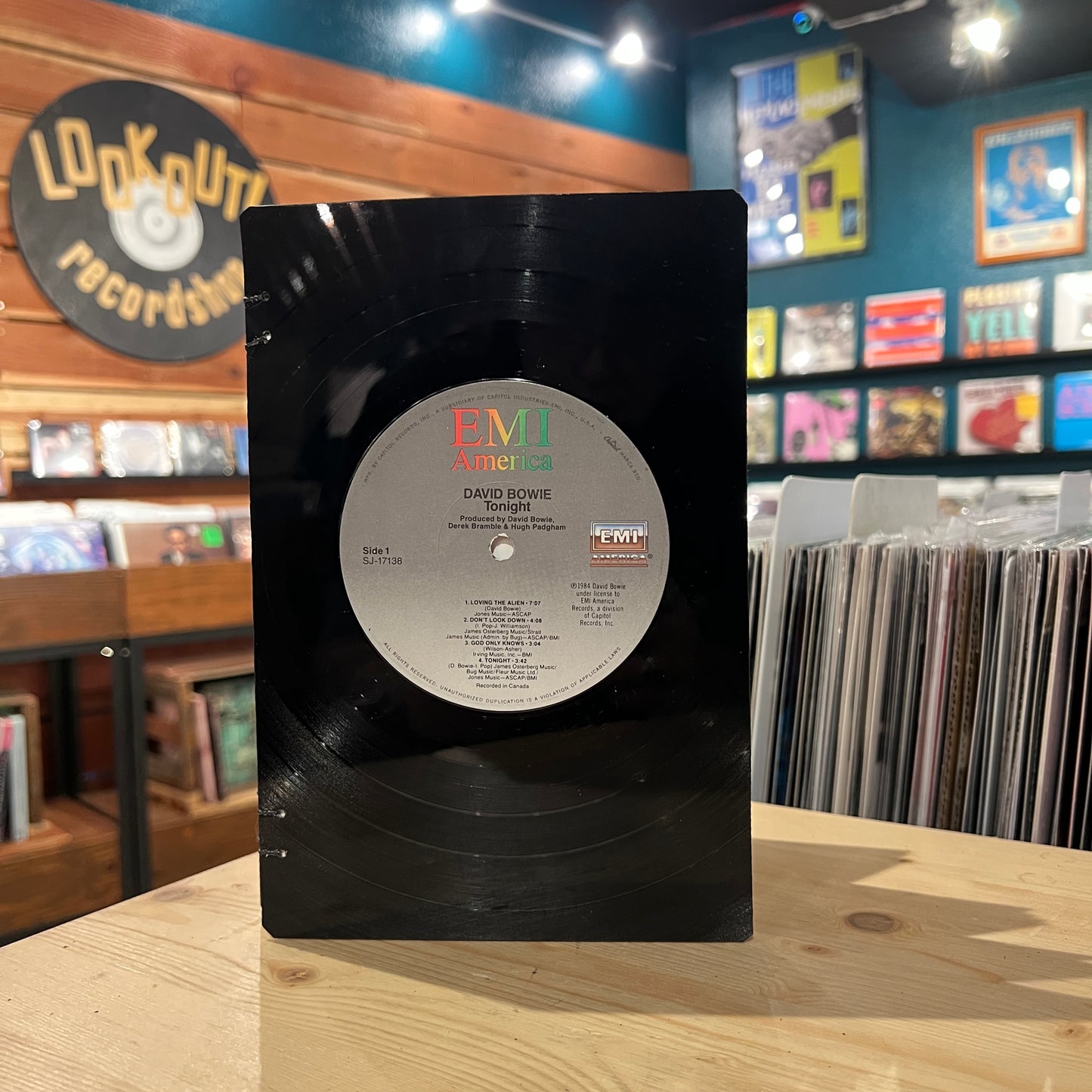 David Bowie Recycled Vinyl Journal