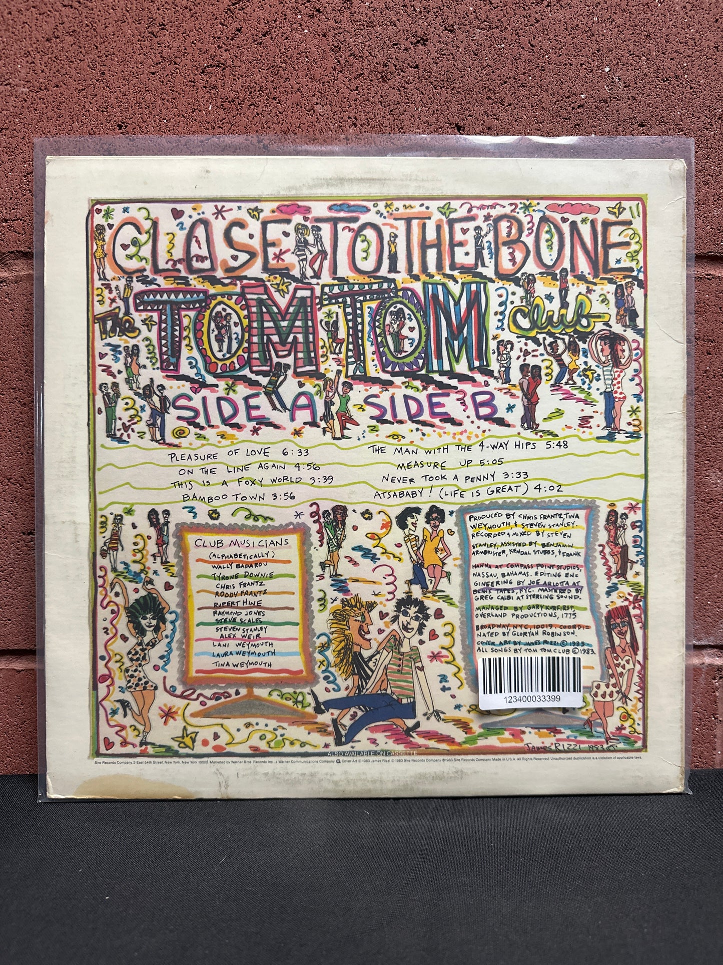 Used Vinyl:  Tom Tom Club ”Close To The Bone” LP