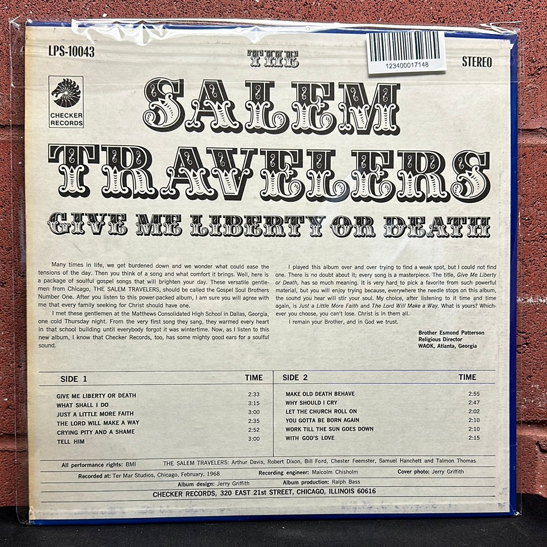 Used Vinyl:  The Salem Travelers ”Give Me Liberty Or Death” LP