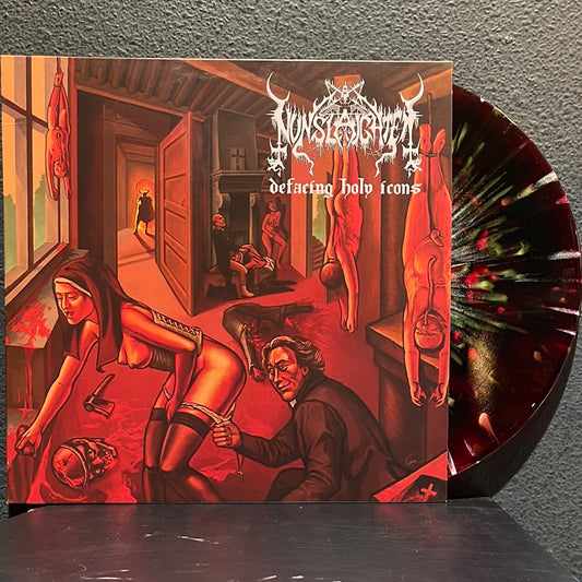 USED VINYL: NunSlaughter / Nekrofilth  "Split" LP (Splatter Vinyl)