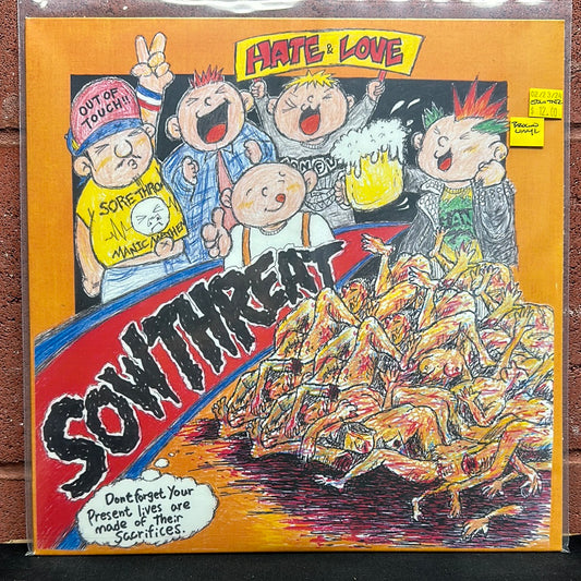 Used Vinyl:  Sow Threat ”Hate And Love” 12" (Brown vinyl)