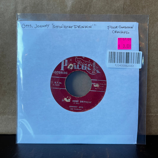 Used Vinyl: Johnny Otis and his Orchestra "Sittin' Here Drinkin'" 7"