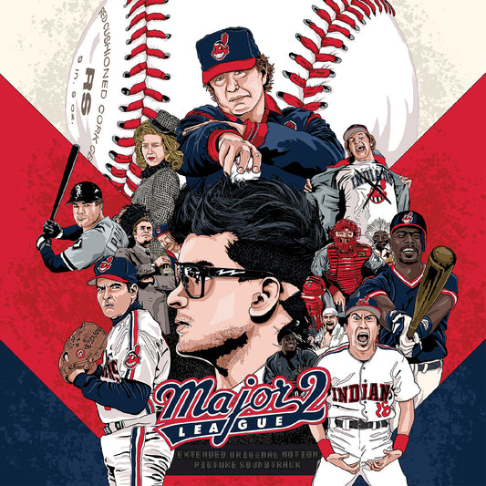 PRE-ORDER: Various Artists "Major League 2 (Expanded Soundtrack & Score)" 2xLP (Half-Red/Half-Blue Cleveland Splitter Color Vinyl)