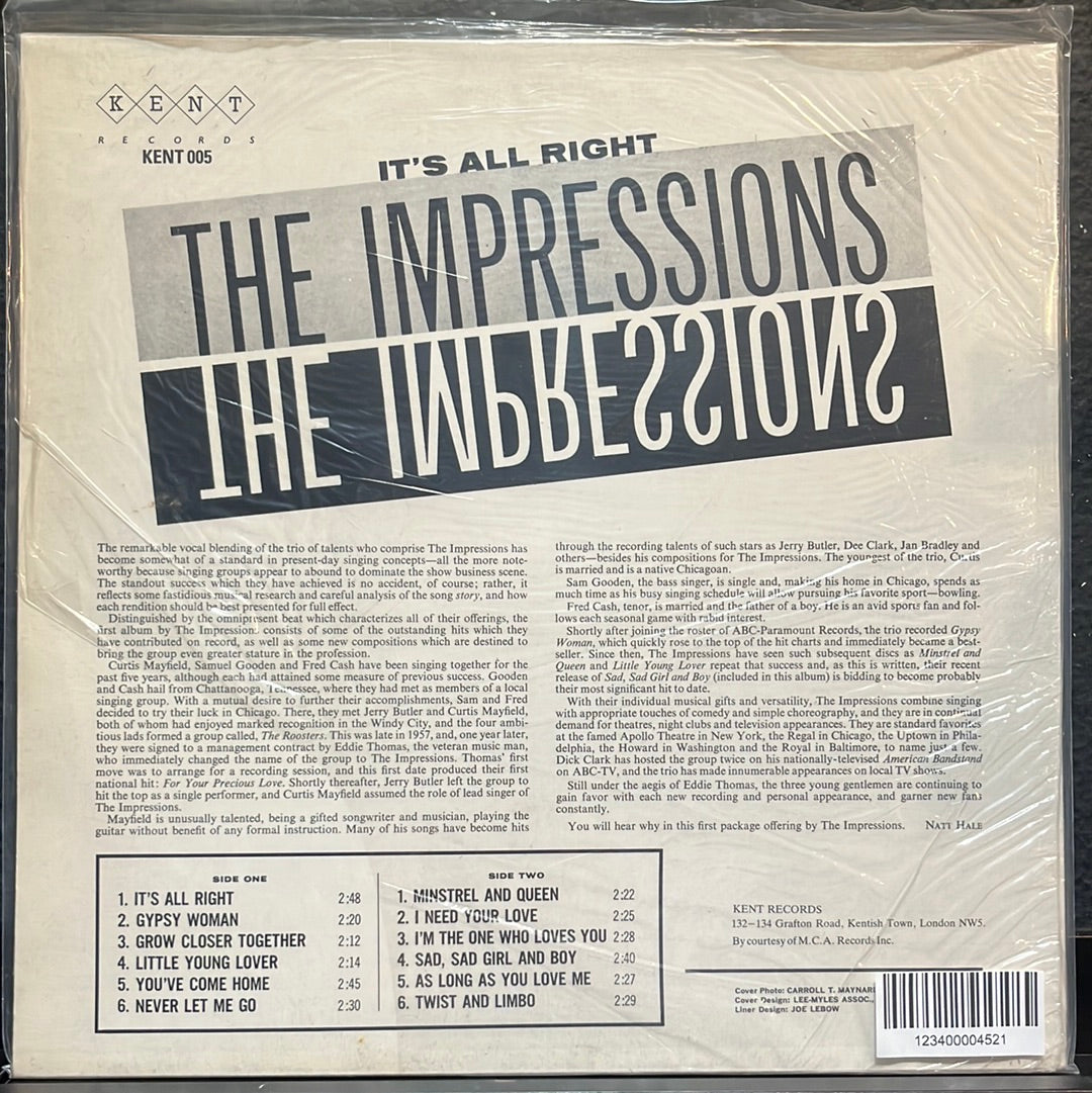 USED VINYL: The Impressions "S/T" LP (Reissue)