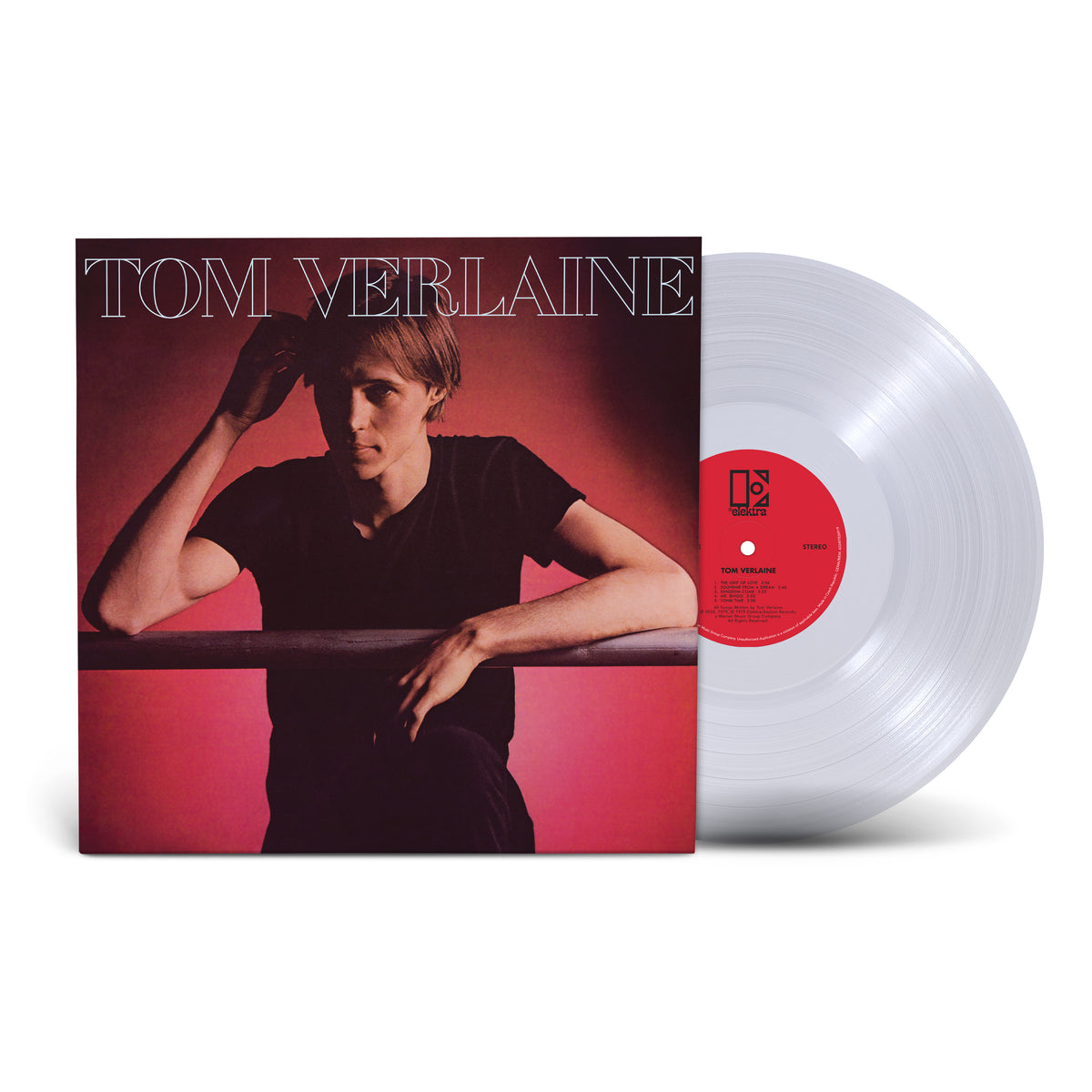 PRE-ORDER: Tom Verlaine "S/T" LP (Rocktober 2026 Crystal Clear Vinyl)