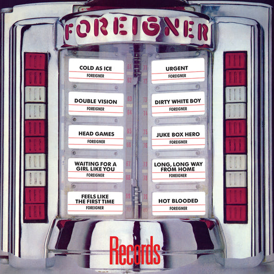 Foreigner "Records" LP (Clear Vinyl)