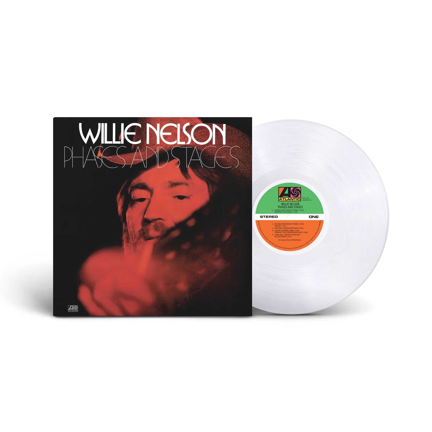 Willie Nelson "Phases and Stages" LP (Clear vinyl)