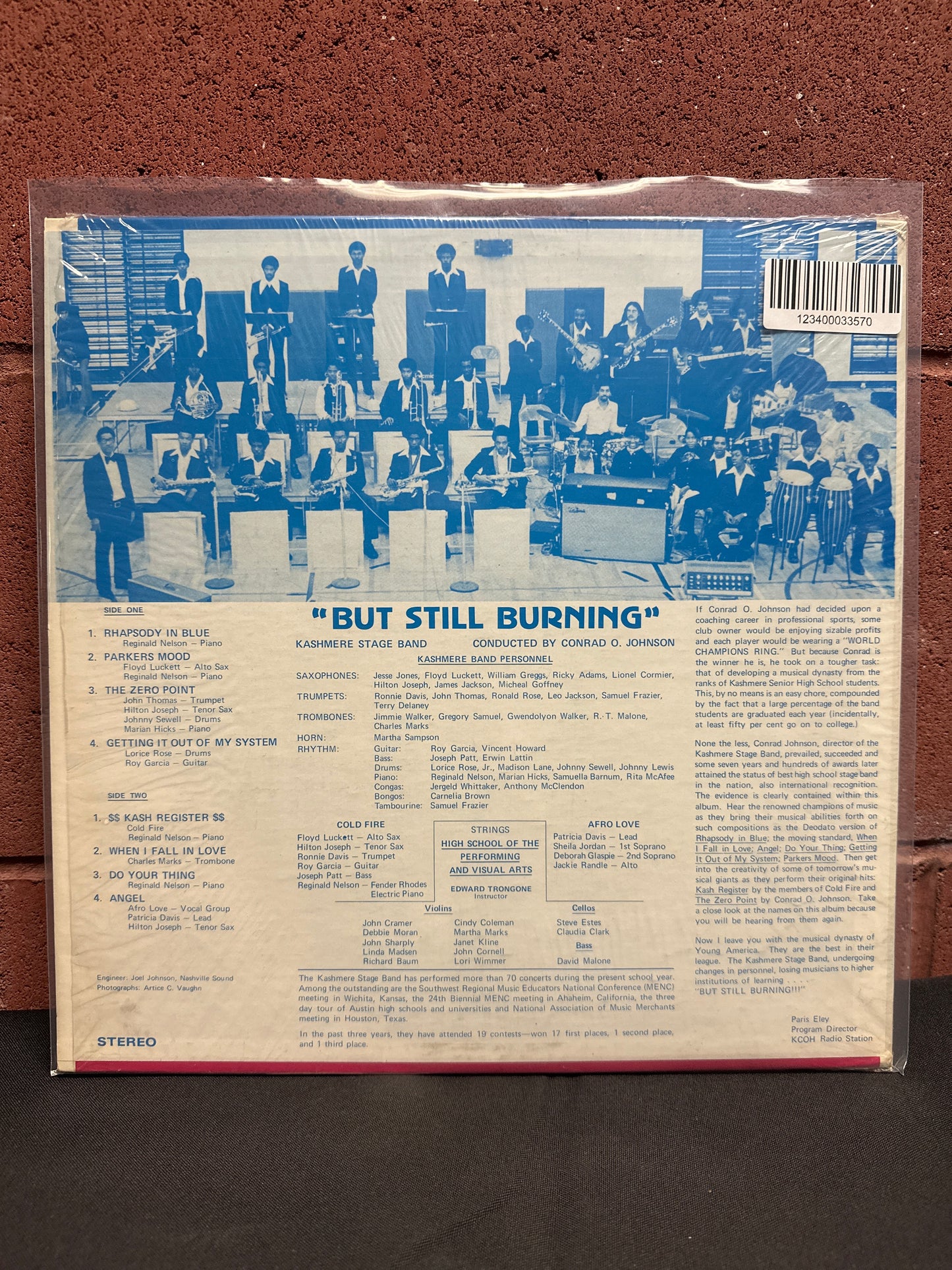 Used Vinyl:  Kashmere Stage Band ”Out Of Gas "But Still Burning"” LP