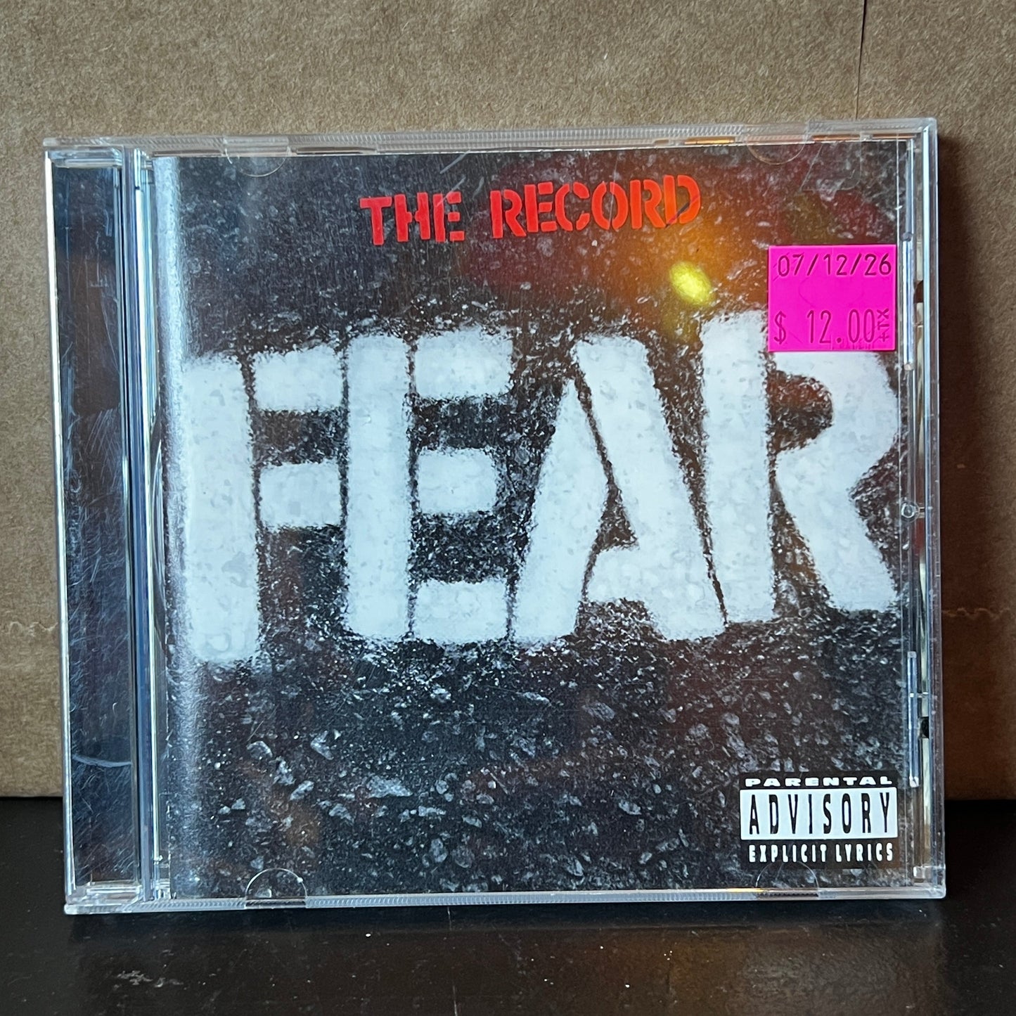 Used CD: Fear "The Record" CD