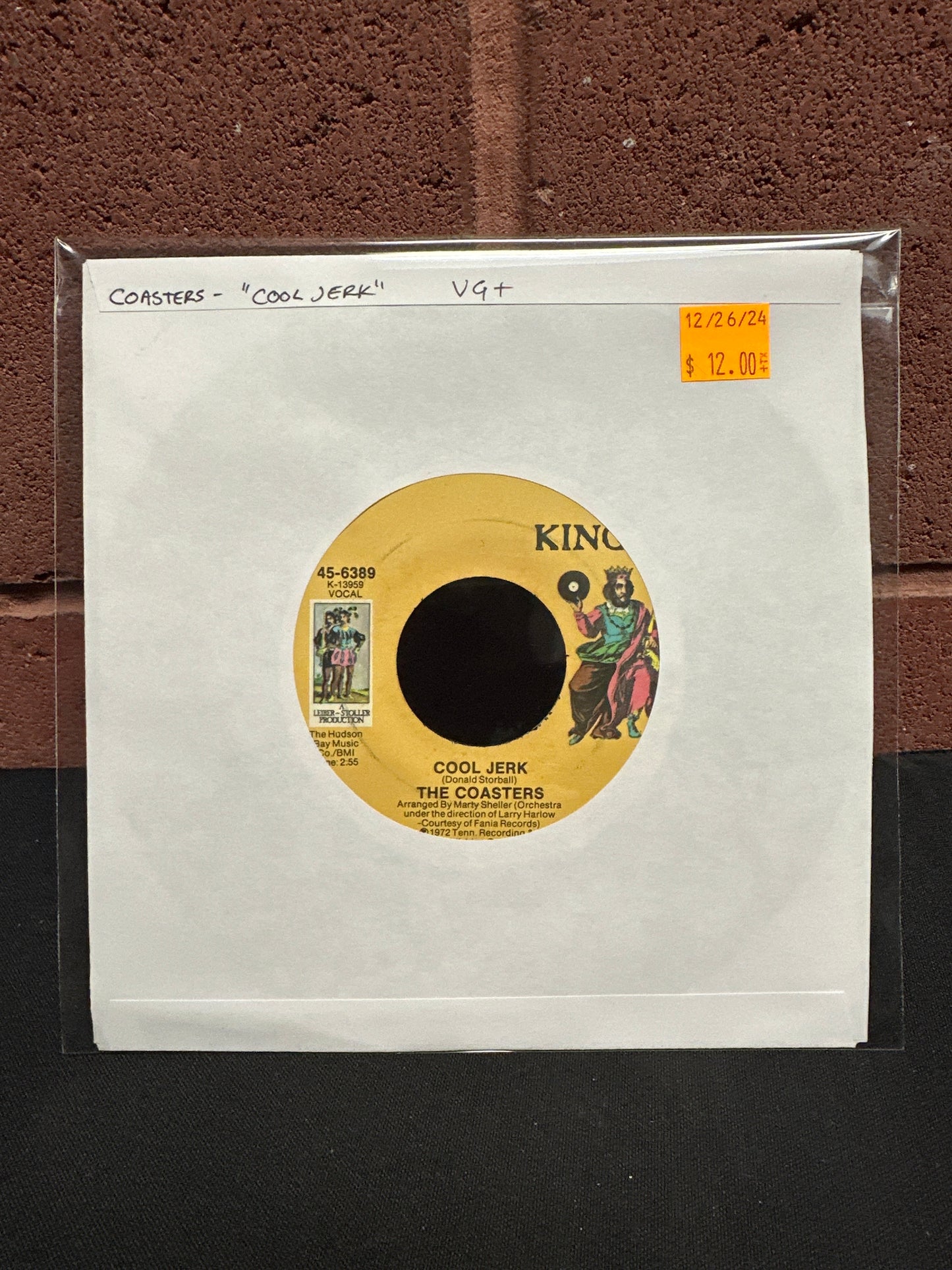 Used Vinyl:  The Coasters ”Cool Jerk” 7"