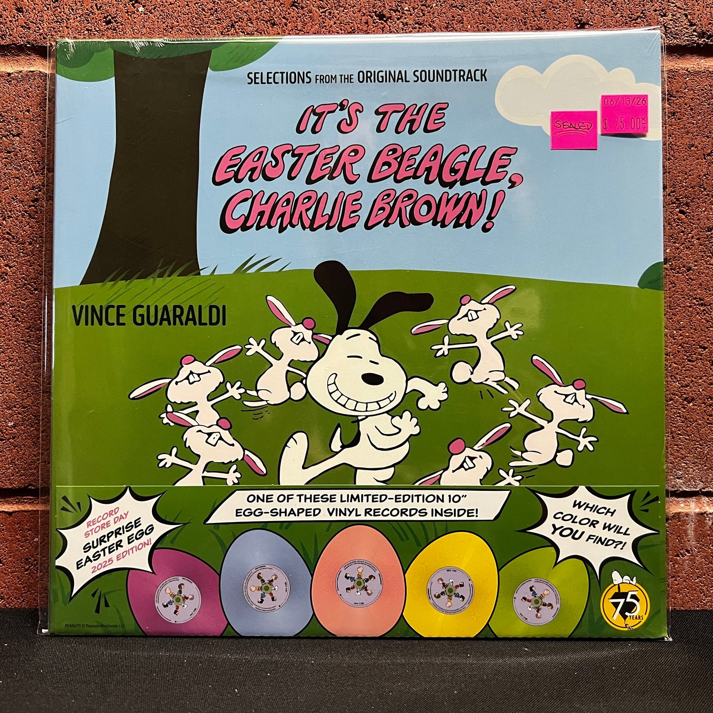 Used Vinyl: Vince Guaraldi "It's The Easter Beagle, Charlie Brown! (Selections From The Original Soundtrack)" 10" (2025 Press - Easter Egg Surprise Color Vinyl - Sealed)