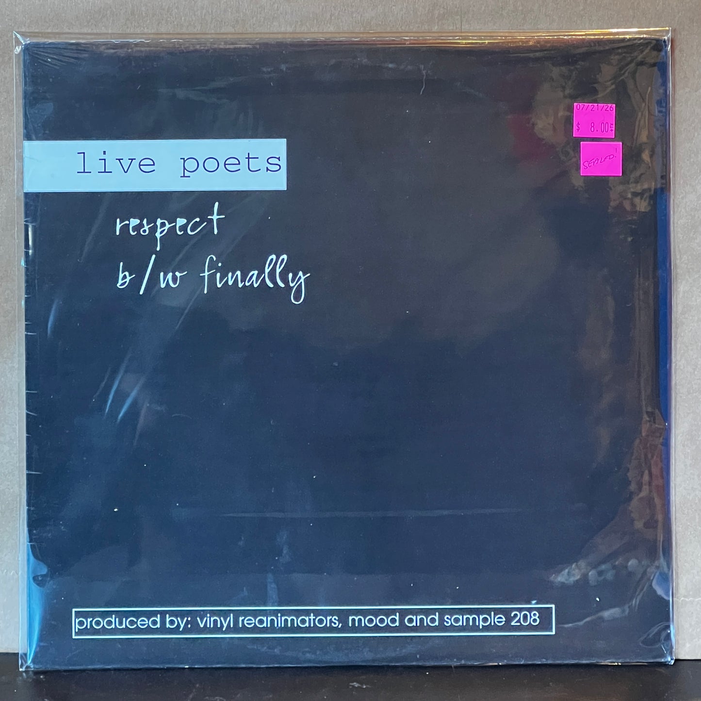 Used Vinyl: Live Poets "Respect b/w Finally" 12" Single (Sealed)