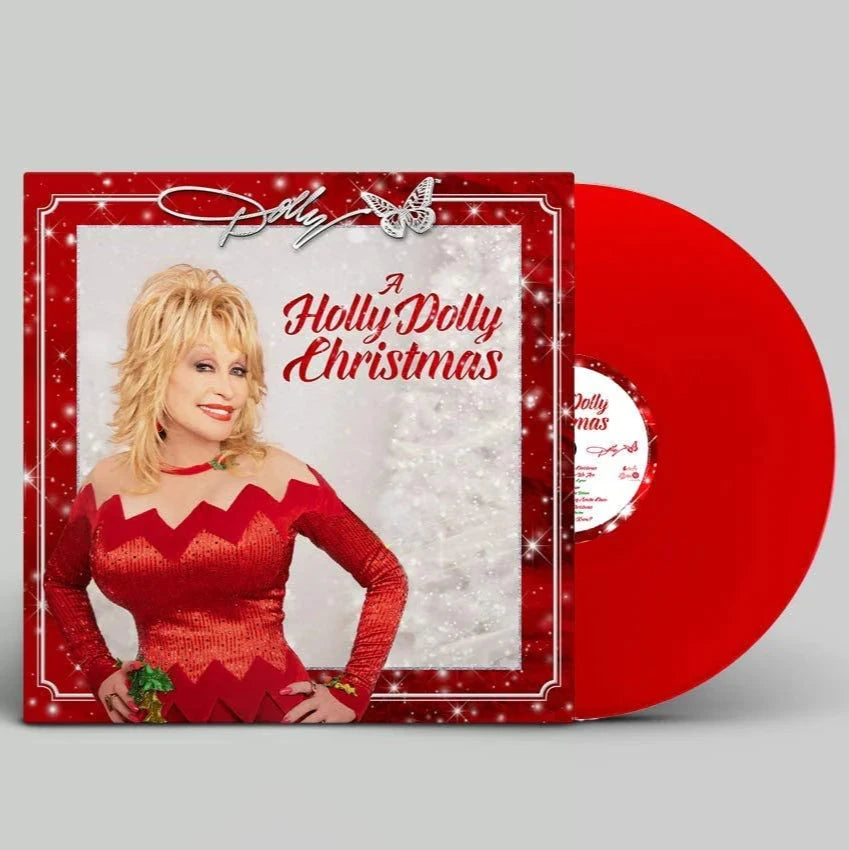 Dolly Parton "A Holly Dolly Christmas" LP (Red Vinyl)