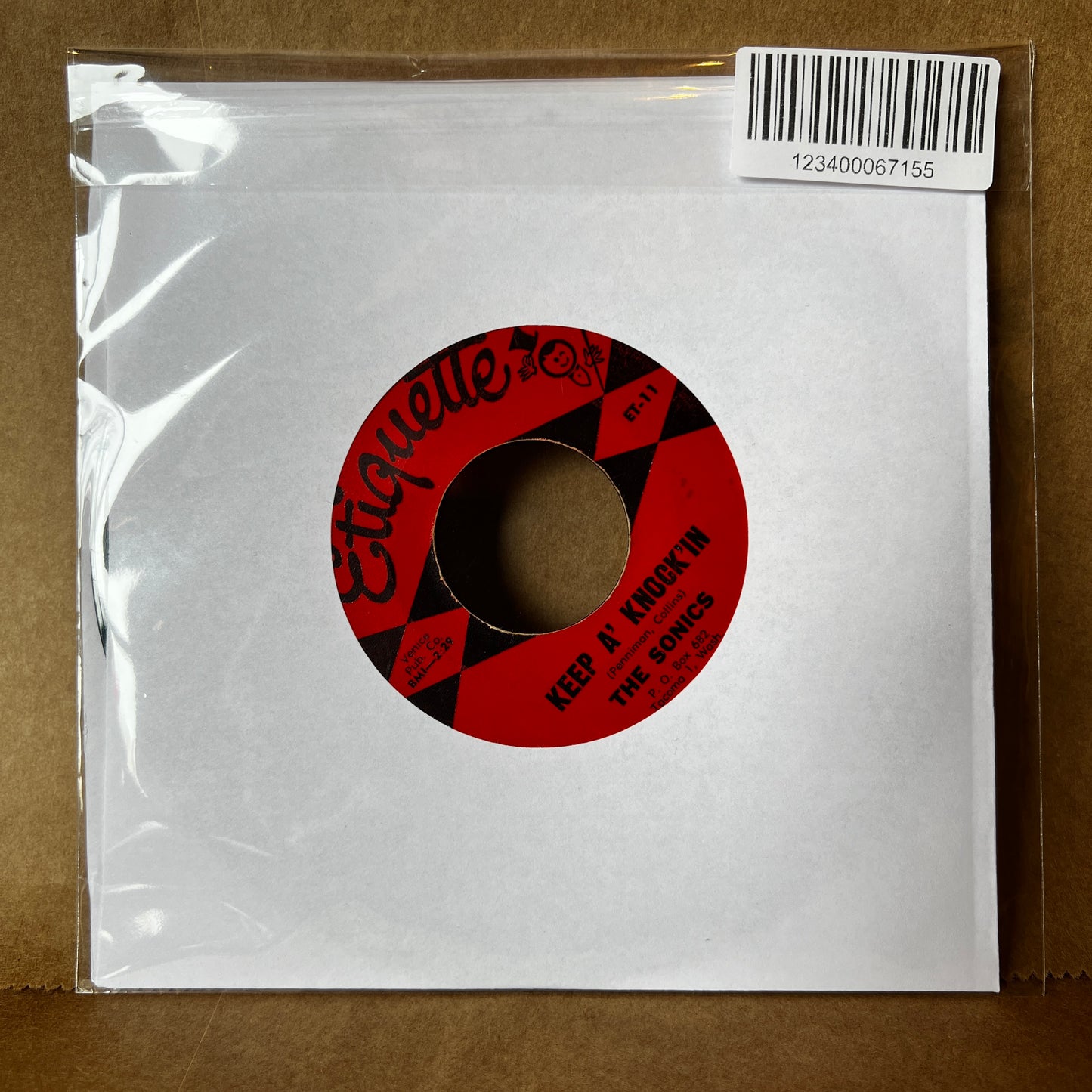 Used Vinyl: The Sonics ‎"The Witch / Keep A' Knock'in" 7" (1964 Press)