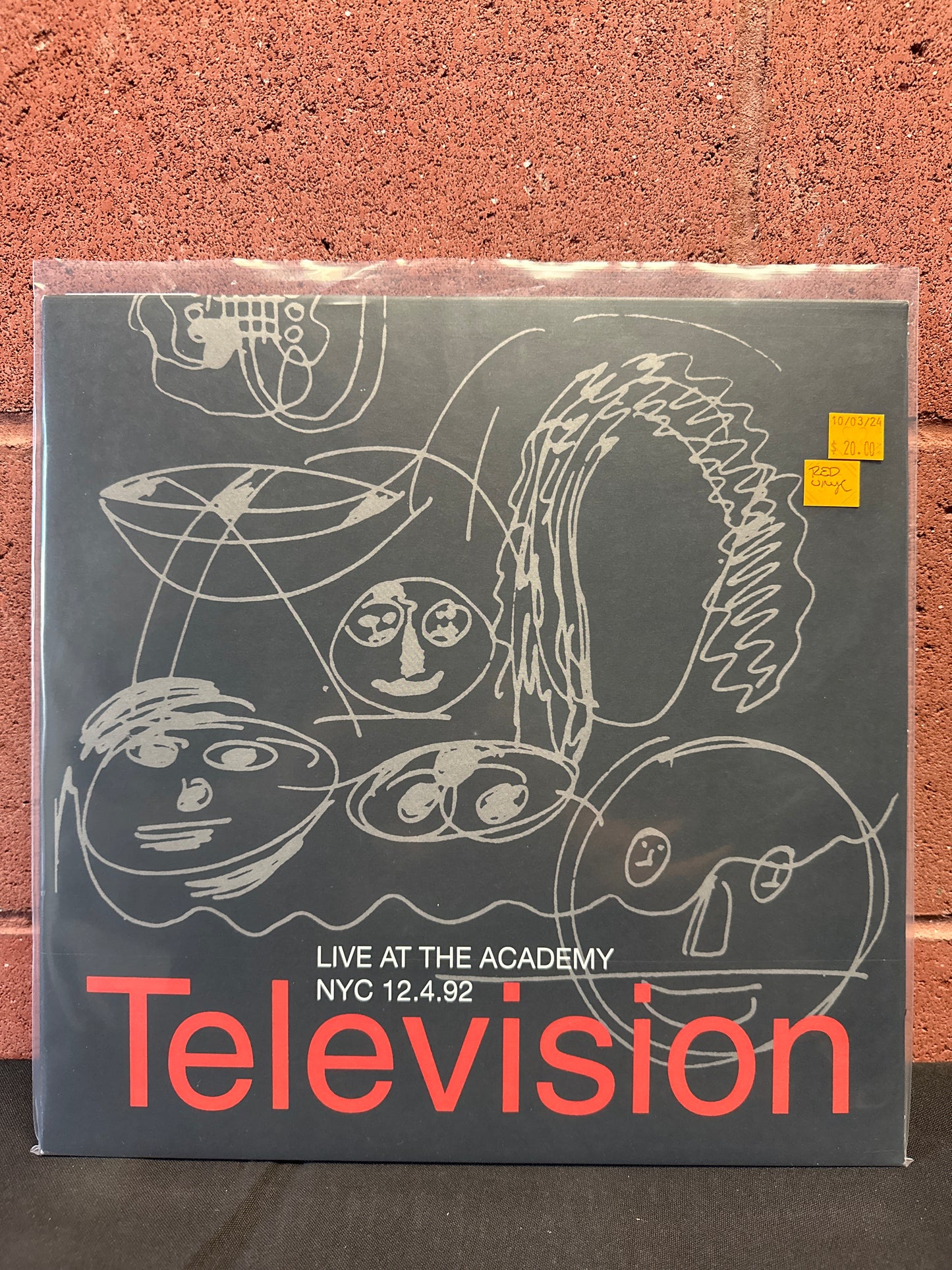 Used Vinyl:  Television ”Live At The Academy NYC 12.4.92” 2xLP (Colored vinyl)