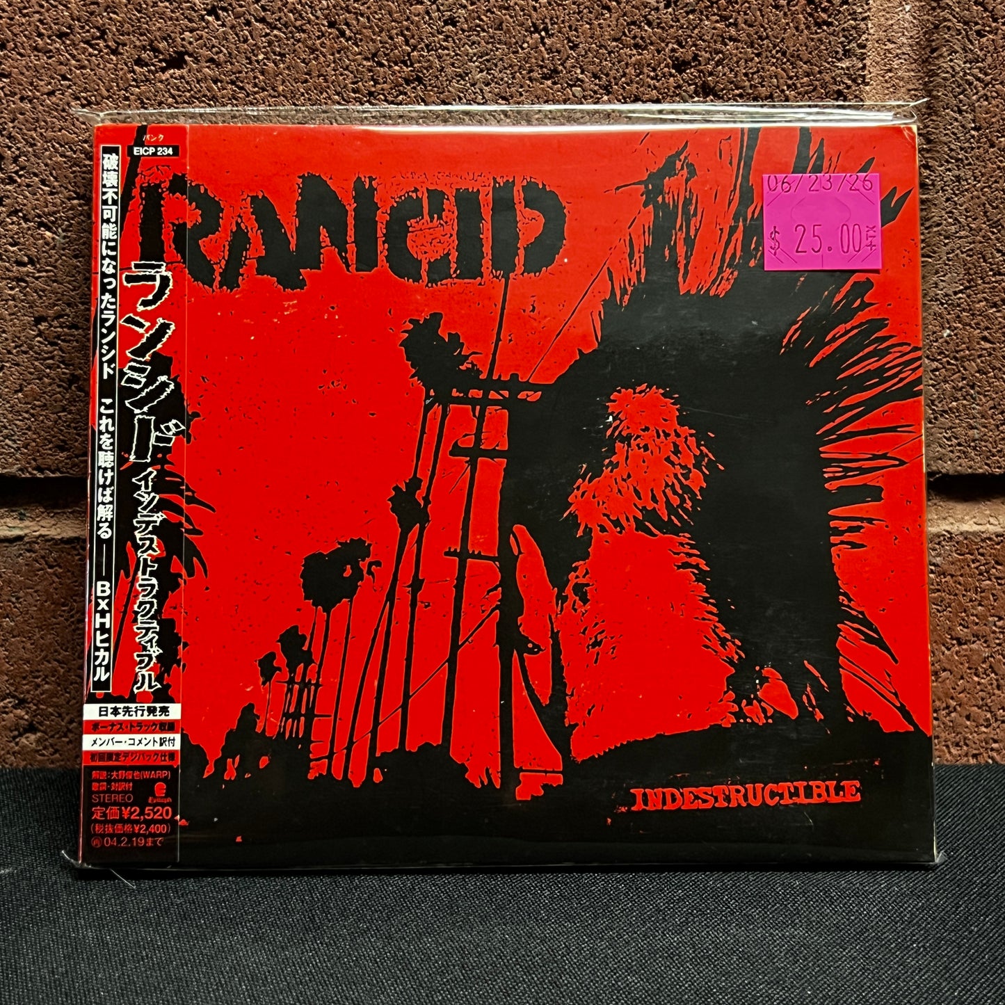 Used CD: Rancid "Indestructible" CD (2003 Japanese Press w/ Bonus Track)