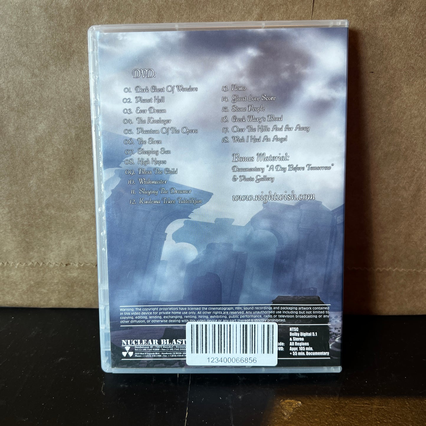 Used DVD: Nightwish ‎"End Of An Era" DVD (2006 Press)