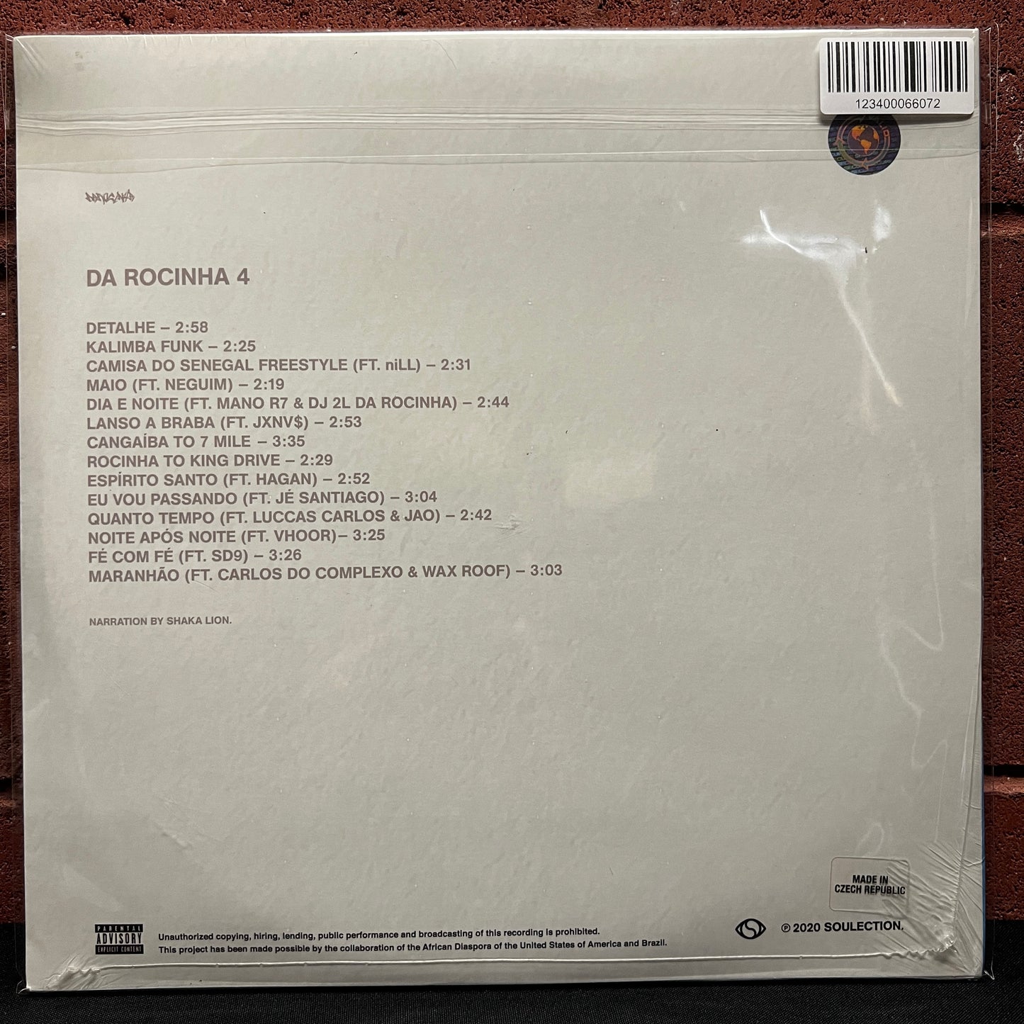 Used Vinyl: Sango "Da Rocinha 4" LP (2021 Press - Blue Vinyl - Sealed)